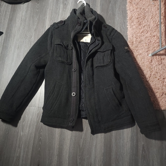 Abercrombie and Fitch Size Medium Grey Jacket - Picture 1 of 4